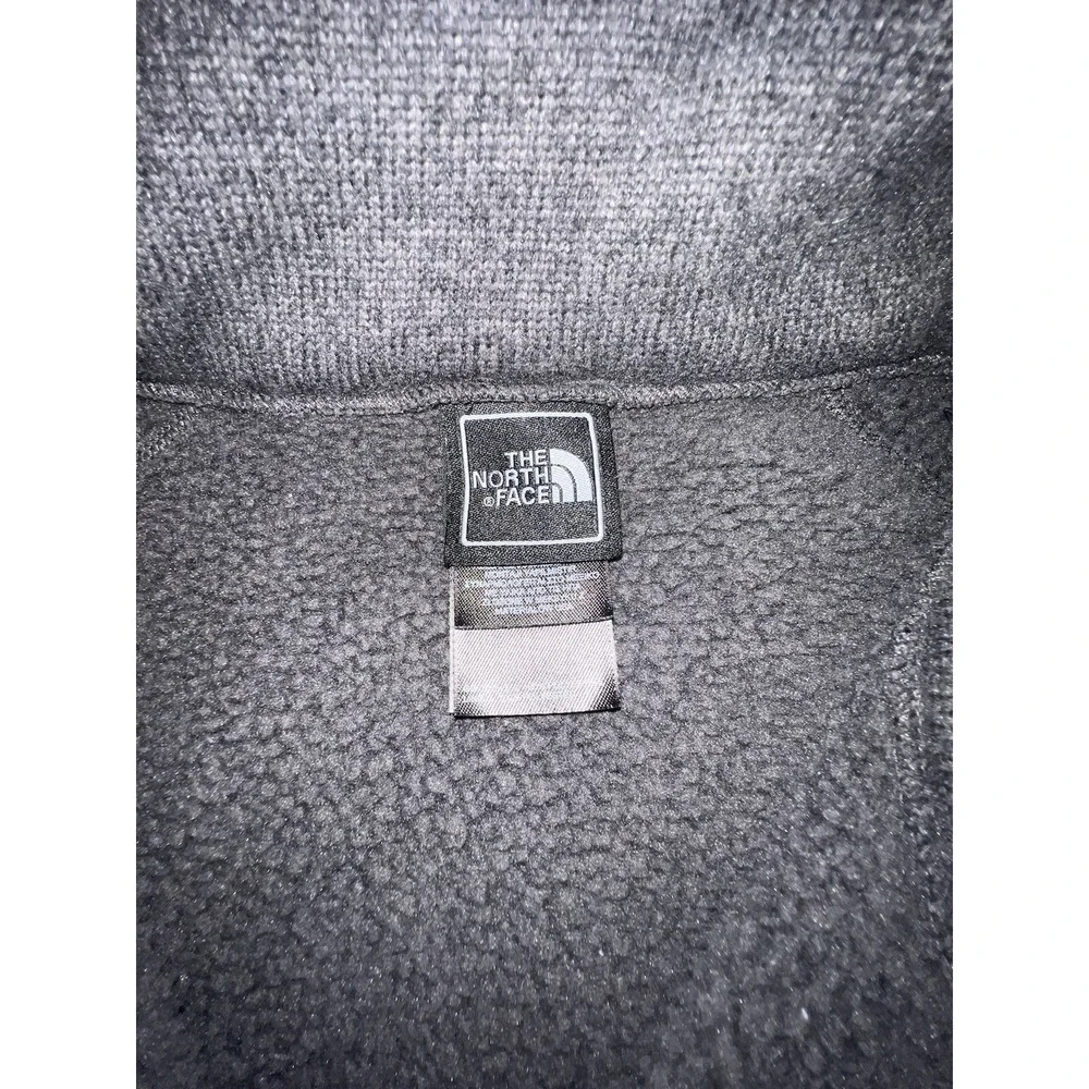 The North face Sweater Gray Jacket Mens large Sweatshirt 1/4 zip